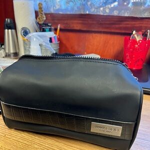 Jimmy Choo Black Toiletry Bag Compact Leather Design